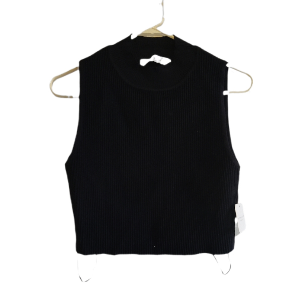 Nwt Altr'd State Black Ribbed Crop Top